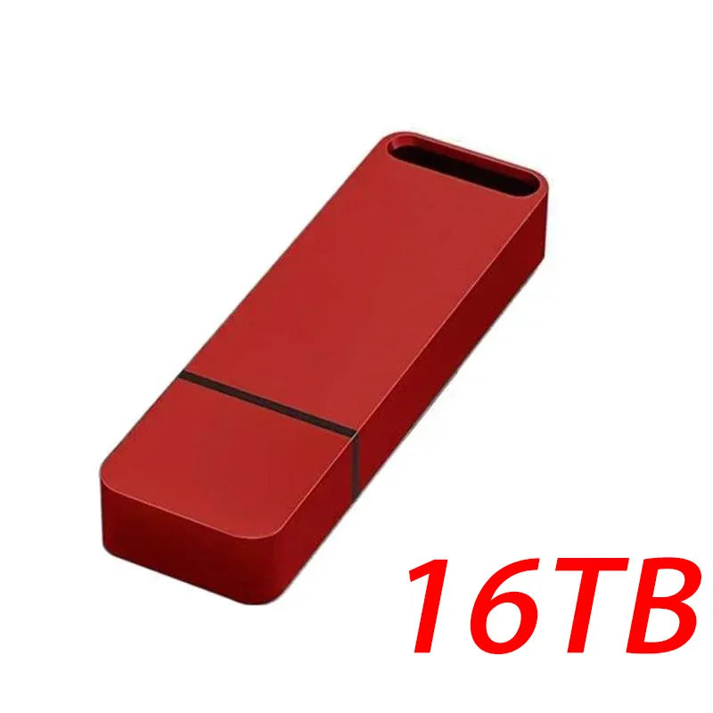 16TB 2TB USB Metal Flash Drive 8TB Large Capacity Portable Pendrive USB 3.0 High-Speed File Transfer Waterproof U Disk Universal Quick Pick Grocers