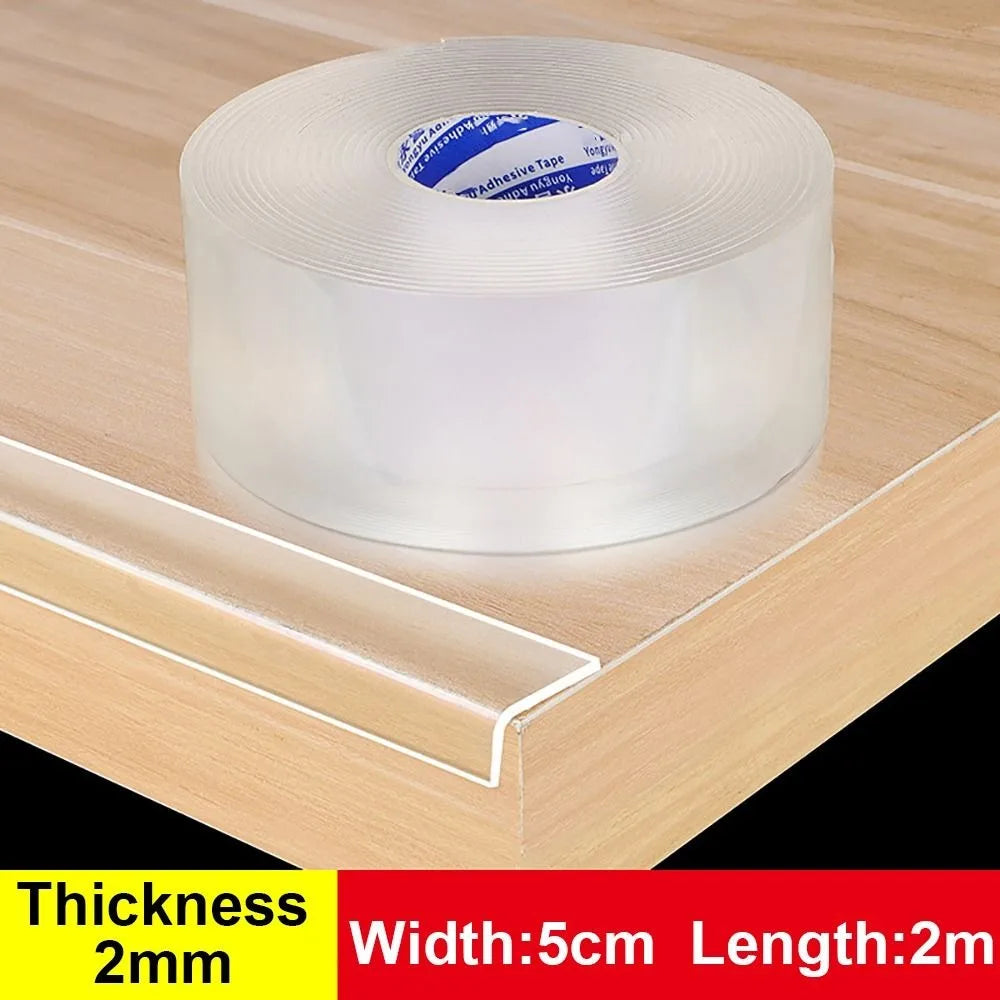 Table Edge Guard Tape Furniture Corner Bumper Self Adhesive Collision Proof Protective Strip Thickened Transparent Soft Tape Quick Pick Grocers