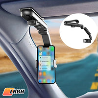 Sun Visor Phone Holder for Car Multifunctional 360° Rotating Sun Visor Cell Phone Holder with IPhone/Samsung/Android Quick Pick Grocers