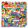 10/30/50/110pcs LGBT Gay Pride Stickers Colorful Rainbow Graffiti for Laptop Phone Case Skateboard Water Bottle Cartoon Sticker Quick Pick Grocers