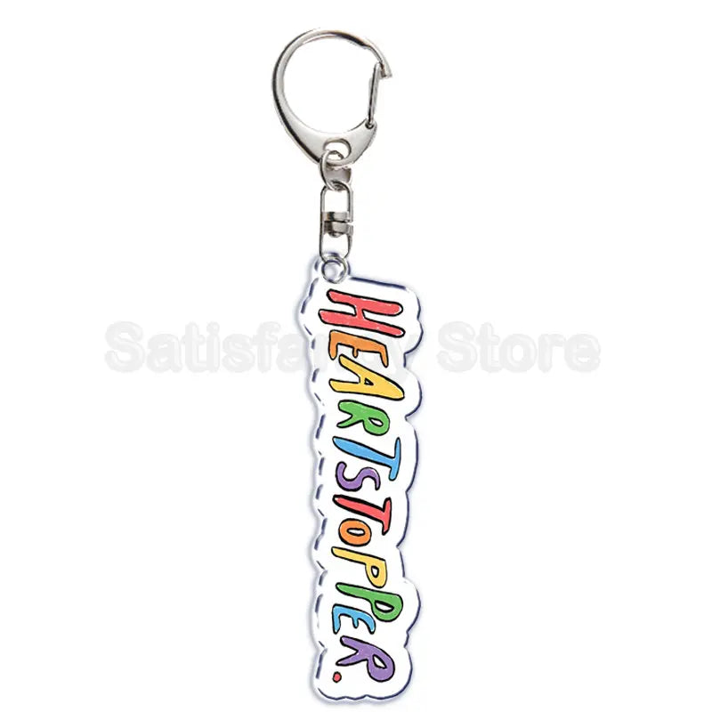 Gay Pride LGBT Rainbow Acrylic Keychain LGBTQ Transparent Double Sided Key Chain Key Ring Lesbian Keychains for Friends Gift Quick Pick Grocers