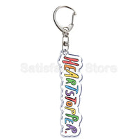 Gay Pride LGBT Rainbow Acrylic Keychain LGBTQ Transparent Double Sided Key Chain Key Ring Lesbian Keychains for Friends Gift Quick Pick Grocers