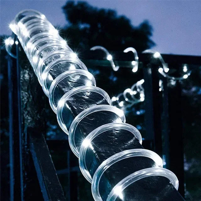 Outdoor Solar Lights Garland Rope String Lights 7-32M LED Garden Garland Waterproof Tube Lamp for Garden Christmas Decoration Quick Pick Grocers