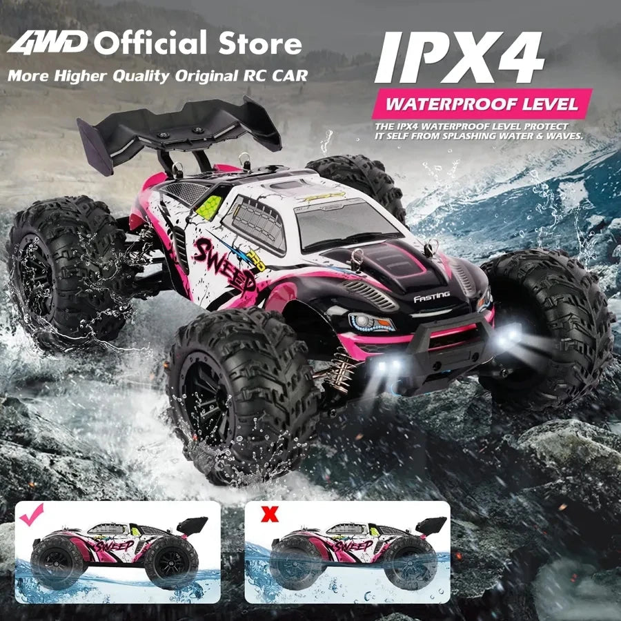4WD Remote Control Car Off Road 4x4 RC High Speed Buggy Truck Super Brushless 50 or 80KM/H Fast Drift Racing Toy Kids Adults Econic Blanks