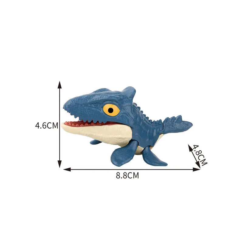Jurassic Finger Dinosaur Triceratops Tyrannosaurus Model Toys for Kids Creative Finger Biting Dinosaurs Interactive Toy Boy Gift Quick Pick Grocers