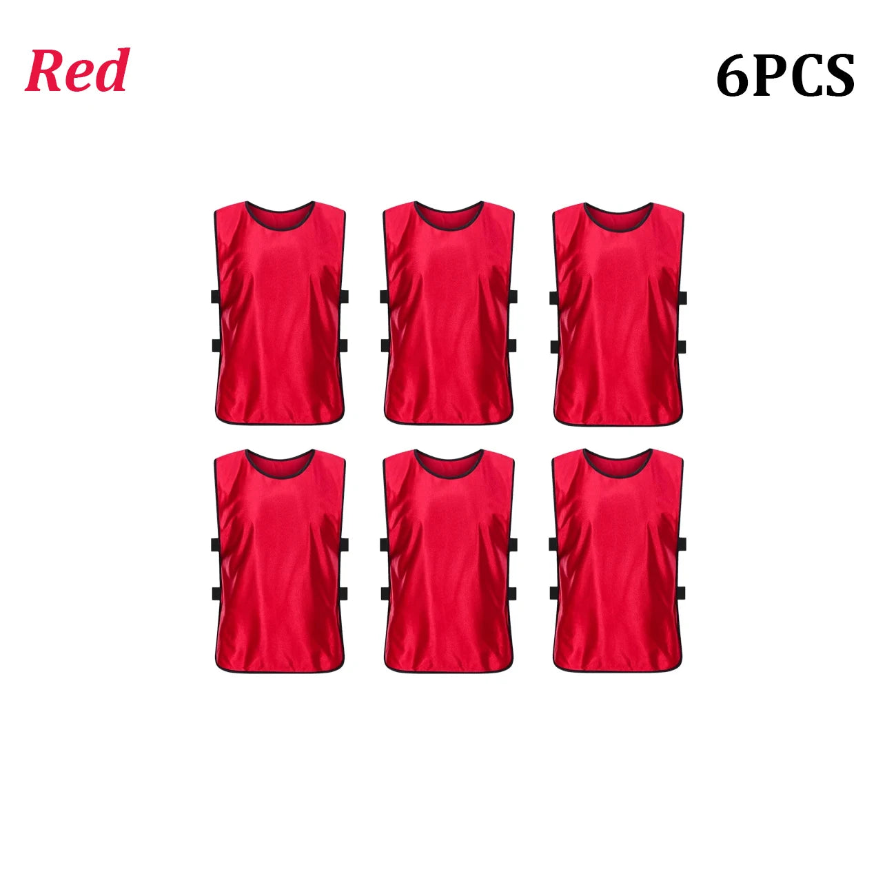 6PCS Soccer Pinnies Quick Drying Football Team Jerseys Sports Soccer Team Training Practice Youth Adult Basketball Sports Vest Quick Pick Grocers