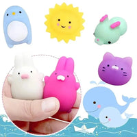 20 Pcs Random Cute Animals Vent and Relieve Stress with Toys and Small Gifts Soft Rubber Animal Pinching Econic Blanks