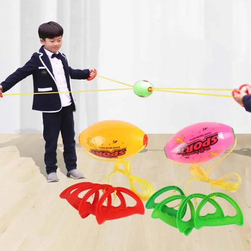 Hand pulled ball pulling force through elasticity fast shuttle ball training arm strength exercise outdoor games children's toys Quick Pick Grocers