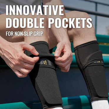Sanke 1 Pair Soccer Football Shin Guard Teens Socks Pads Professional Shields Legging Shinguards Sleeves Protective Gear Quick Pick Grocers