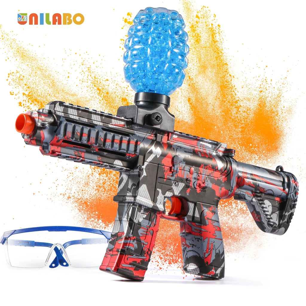 M416 Electric Ball Blaster Toy Gun - High-Speed, Metallic Finish, Rechargeable - Halloween Thanksgiving Gift(Bullets Excluded) Econic Blanks