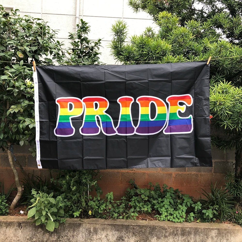 Z-ONE FLAG Rainbow Flag 90x150cm  LGBT genderqueer Genderfluid Gender fluid pride Flag polyester hanging banner for decoration Quick Pick Grocers