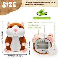 Learn To Imitate Talking Little Hamster Animal Plush Funny Toy Talking Nod Hamster Doll Soothing Crying Baby Toy Kids Gift Quick Pick Grocers