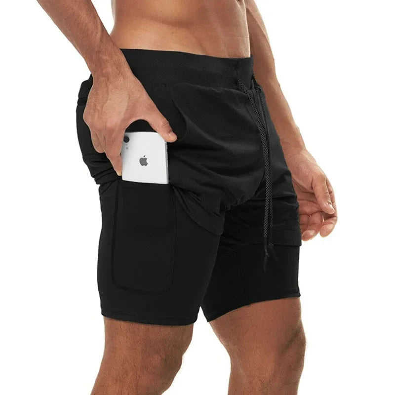 Camo Running Shorts Men Gym Sports Shorts 2 In 1 Quick Dry Workout Training Gym Fitness Jogging Short Pants Summer Men Shorts Econic Blanks