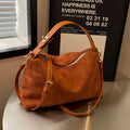 Advanced Retro Bag for Women's 2026 New Textured Frosted Shoulder Bag with Large Capacity Crossbody Commuting Tote Bag Quick Pick Grocers