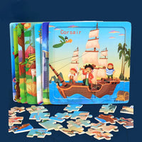 New 20 Piece Wooden 3d Puzzle Cartoon Animal Vehicle Jigsaw Puzzle Montessori Educational Toys For Kids 3-6 Years Old Quick Pick Grocers