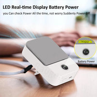 Portable Waist Fan Hanging Neck Fan Mini USB Rechargeable Portable Waist Clip Fan for Outdoor Sports Working Travel Small Fan Quick Pick Grocers