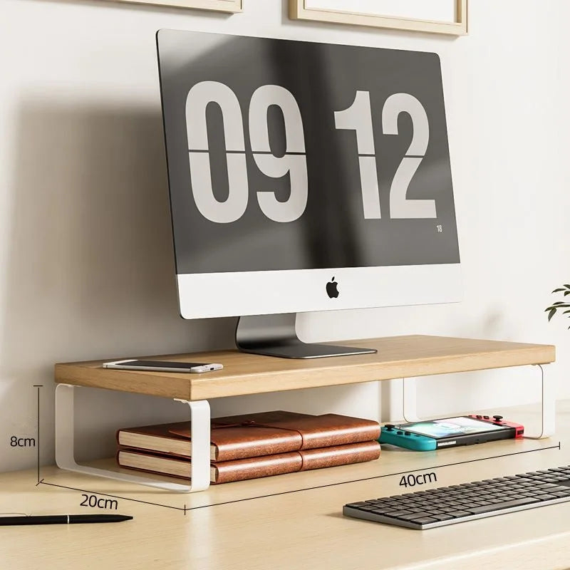 Computer Monitor Elevated Monitor Base Home Office Storage Rack Computer Desktop Creative Storage Rack Office Storage Supplies Quick Pick Grocers