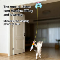 New Type Of Electric Cat Toy with 2 Ropes Smart Hanging Door Auto Swing Feather Toy A Self-entertainment And Cat-teasing Wonder Quick Pick Grocers