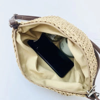 Ladies Fashion Summer Straw Crossbody Bag Women Beach Holiday Shopping Woven Shoulder Handbag Messenger Purses For Women Bags Quick Pick Grocers
