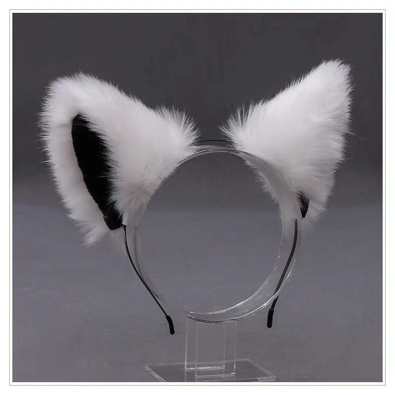 Lolita Animal Cat Fox Ear Hair Hoops Cosplay Girls Halloween Anime Headbands Headwear Hair Accessories Quick Pick Grocers