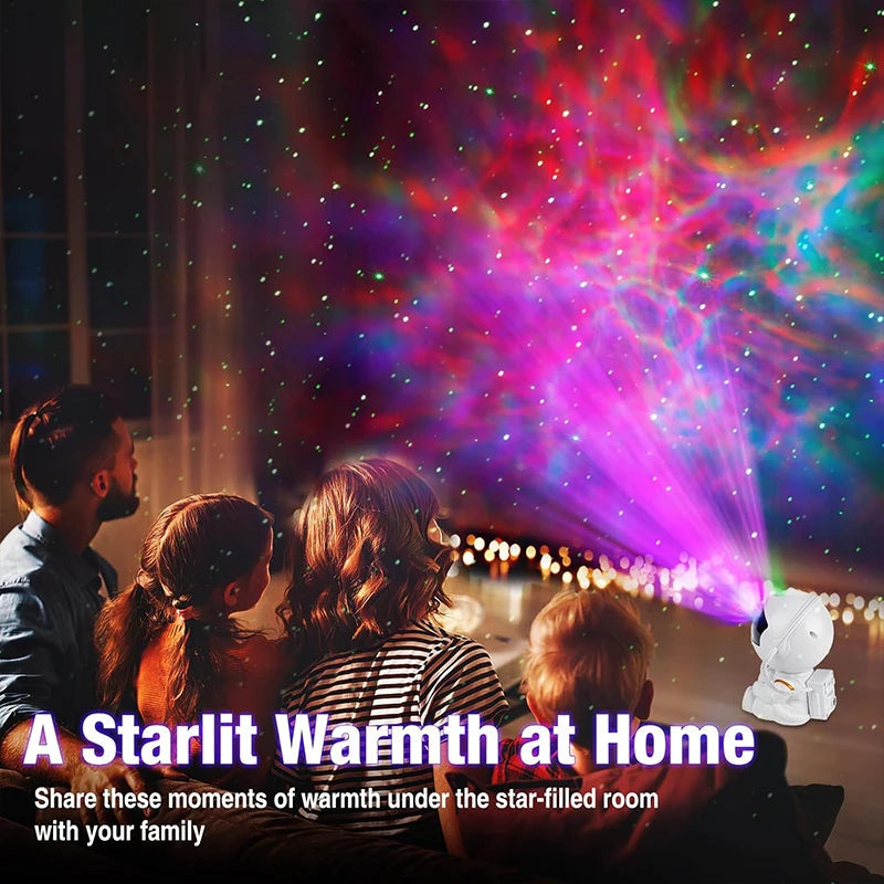 Astronaut Galaxy Projector Night Light White Holding Star, Stars Projectors Lamp for Kids Bedroom, Space Decor & Gift Quick Pick Grocers