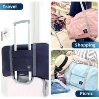 2 Pack Foldable Travel Duffel Bag for Airlines Carry on Bag Weekender Overnight Hospital Tote Bag Gym Duffel Bag Women Men Quick Pick Grocers