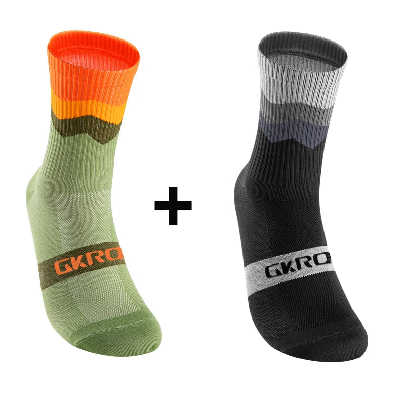 2pairs Professional Cycling Socks Breathable Road Bicycle Socks Men Women Outdoor Sports Racing e Compression Cycling For Women Quick Pick Grocers