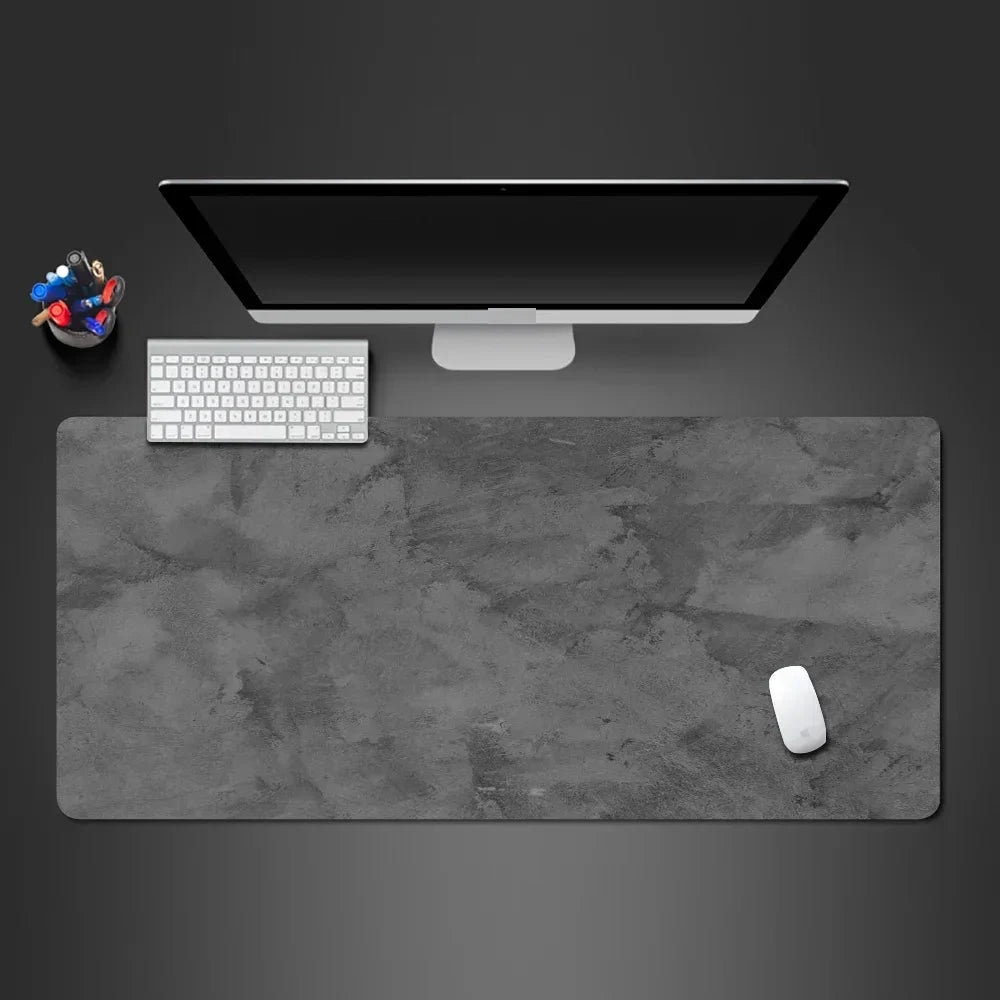 Gray mouse pad Large/Small overlocked mousepad xxl desktop keyboard table pad gray series game desk mat computer accessories Econic Blanks