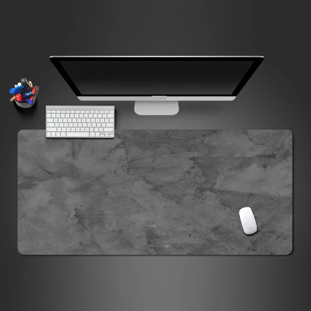 Gray mouse pad Large/Small overlocked mousepad xxl desktop keyboard table pad gray series game desk mat computer accessories Quick Pick Grocers