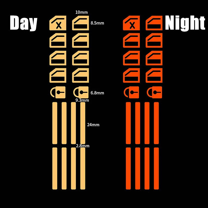 18 pcs/set Luminous Automobile Interior Stickers Universal Car Windows Control Panel Decals Auto Door Window Lift Button Sticker