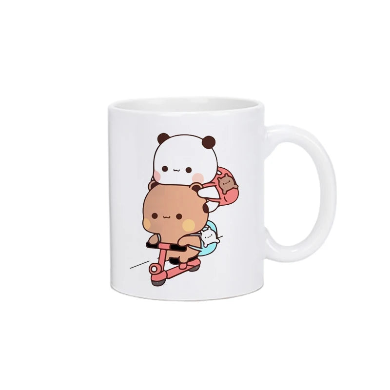 Panda Bear Bubu Dudu Coffee Milk Cup Mocha Cat Panda Bear Couple Christmas Mug Kawaii Cups Original Mugs Free Shipping Drinkware Quick Pick Grocers