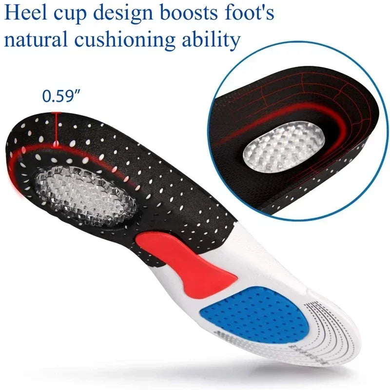 6Pcs Orthopedic Insoles for Feet Arch Support Plantar Fasciitis Orthopedic Insole Silicone Shock Absorbing Soft Running Cushion Econic Blanks