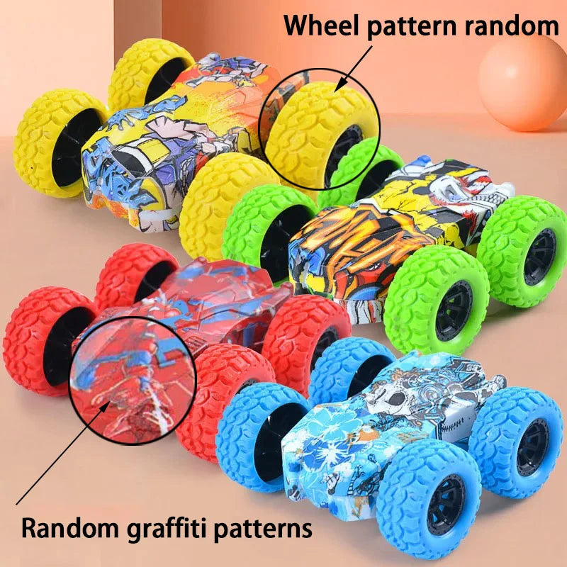 Children's toy car fun double-sided car inertial safety anti-collision anti-fall Kid's anti-fall model sliding off-road vehicle Quick Pick Grocers