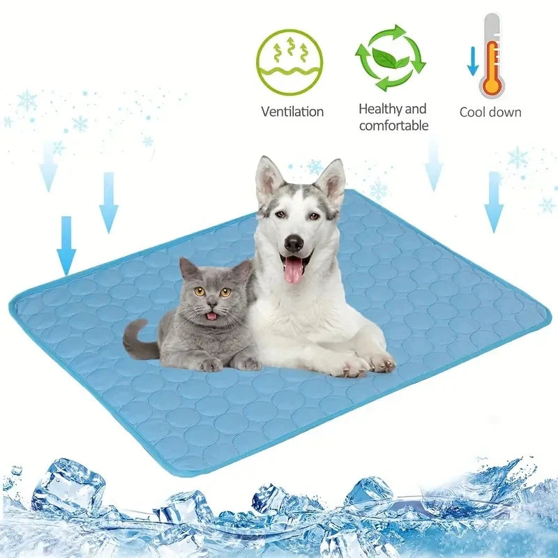 Dog Cooling Mat Summer Pet Cold Bed Extra Large For Small Big Dogs Pet Accessories Cat Durable Blanket Sofa Cat Ice Pad Blanket Quick Pick Grocers