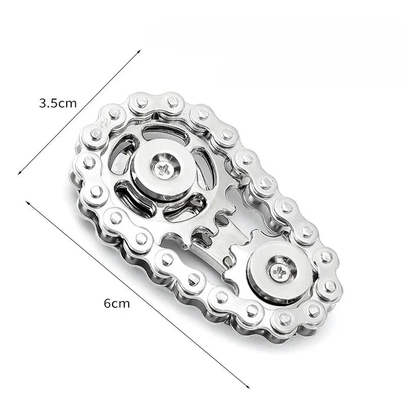 Metal Fidget Spinner Office Desk Toy Stress Relief Gears Hand Spinner for Adults desk decoration home decor Relieve stress relax Quick Pick Grocers