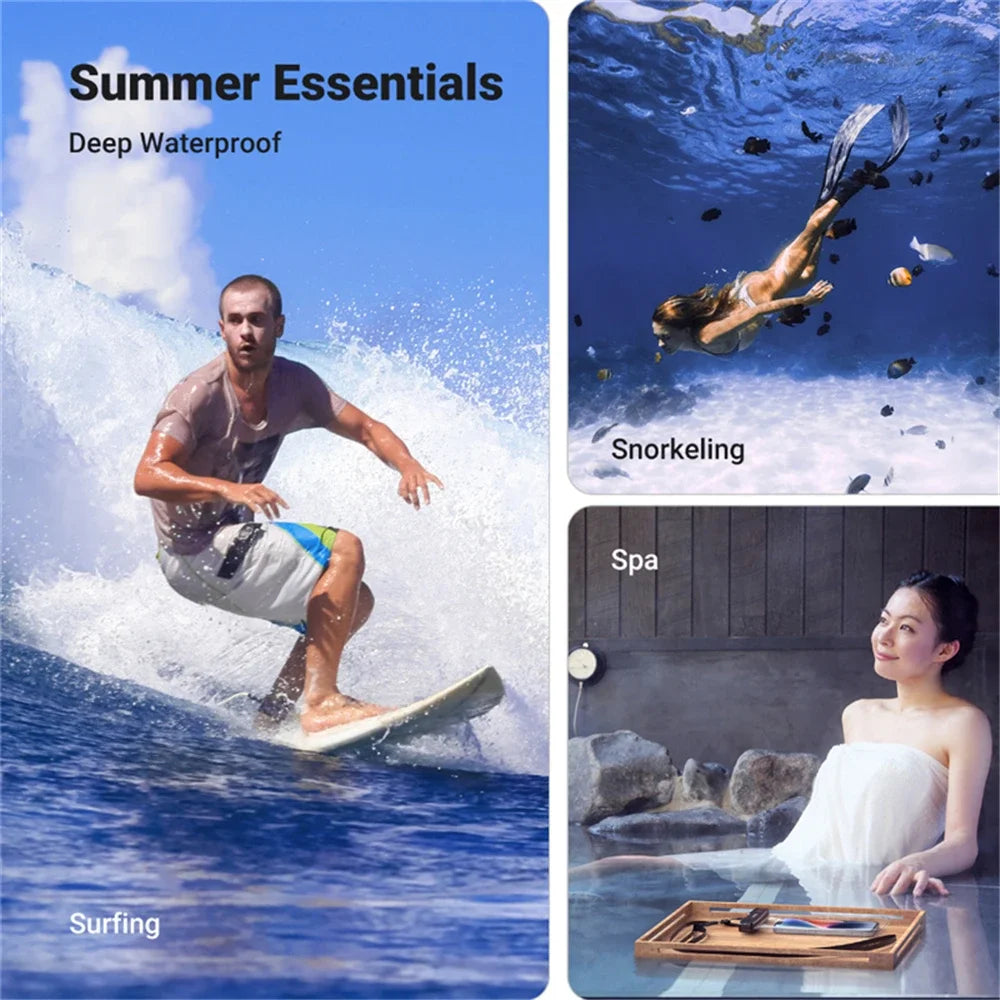 IP68 PVC waterproof phone case swimming water proof bag universal underwater phone protector pouch  cover for iPhone 15 14 13 Pr Quick Pick Grocers