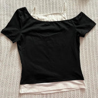 Women's 90s Vintage Punk T-Shirt Summer Streetwear Sexy Short Sleeve Gothic Slim Crop Top Hotgirl Casual Femme Tee Harajuku Y2k Quick Pick Grocers