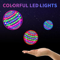 Flying ball, automatic spinning ball, LED dazzling lights, floating magic, fan, UFO flying machine, toy, gift, game, sports ball Quick Pick Grocers