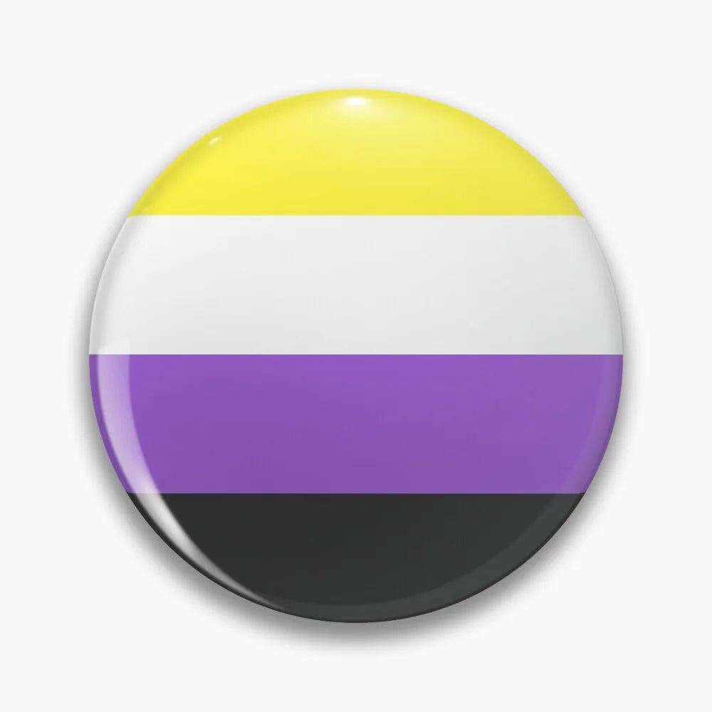 LGBT Rainbow Flag Button Pins Gay Lesbian Bisexual Trans Pansexual Symbol Tinplate Brooches Lapel Badges Backpack Jewelry 44mm Quick Pick Grocers
