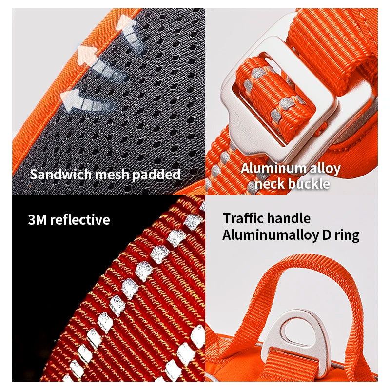 TRUE LOVE Pet Harness No Pull Nylon Reflective Dog Harness Adjustable Comfortable Control Step-in Brilliant Truelove TLH5654 Quick Pick Grocers