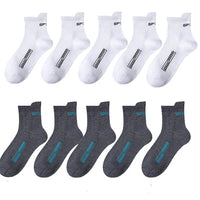 10/20Pairs High Quality Men's Socks Casual Breathable Cotton Man Run Sports Socks Spring Autumn Male Sox Gifts Plus Size 38-45 Quick Pick Grocers