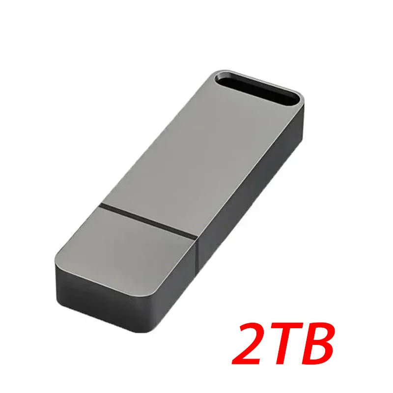 16TB 2TB USB Metal Flash Drive 8TB Large Capacity Portable Pendrive USB 3.0 High-Speed File Transfer Waterproof U Disk Universal Quick Pick Grocers