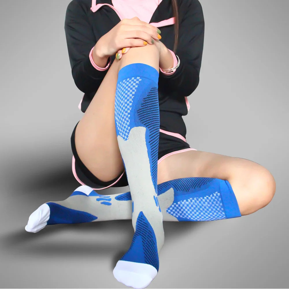 Compression Socks Varicose Veins Men's And Women's Sports Socks Football 20-30 Mmhg Elastic Anti Fatigue Pain Relief Wholesale Quick Pick Grocers