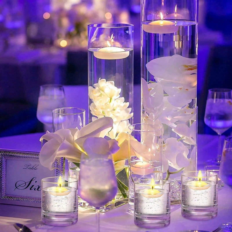 6/10/16Pcs Unscented Discs Candles Floating For Valentine's Day Party Wedding Home Bathtub Decor Romantic Confession Candlelight Econic Blanks