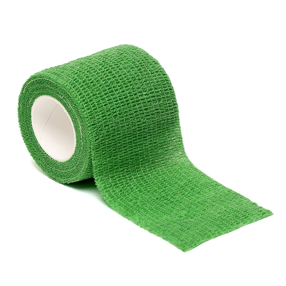 Black sports self-adhesive elastic bandage with 4.8-meter elastic knee pads, 18 colors for fingers, ankles, palms, and shoulders Quick Pick Grocers
