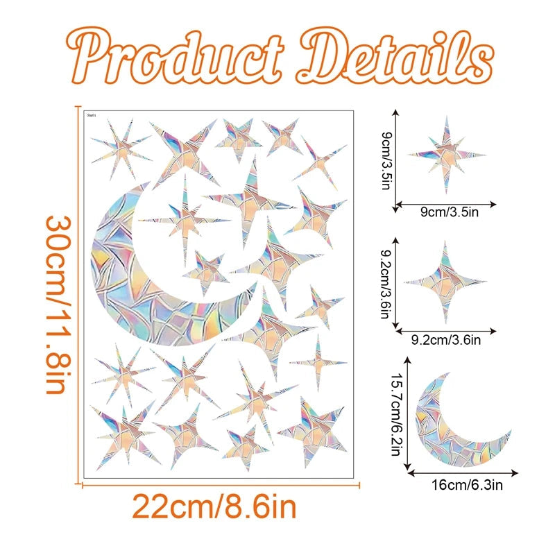 Rainbow Suncatcher Window Stickers PVC Cat Butterfly Prism Glass Wall Sticker Home Kids Bedroom Decoration Self Adhesive Decal Quick Pick Grocers
