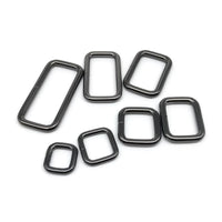 5pcs Metal Heavy Duty Thickened Leather Bag Backpack Strap Belt Web Rectangle Square Loop O D Loop Ring Buckle Clasp Repair DIY Quick Pick Grocers