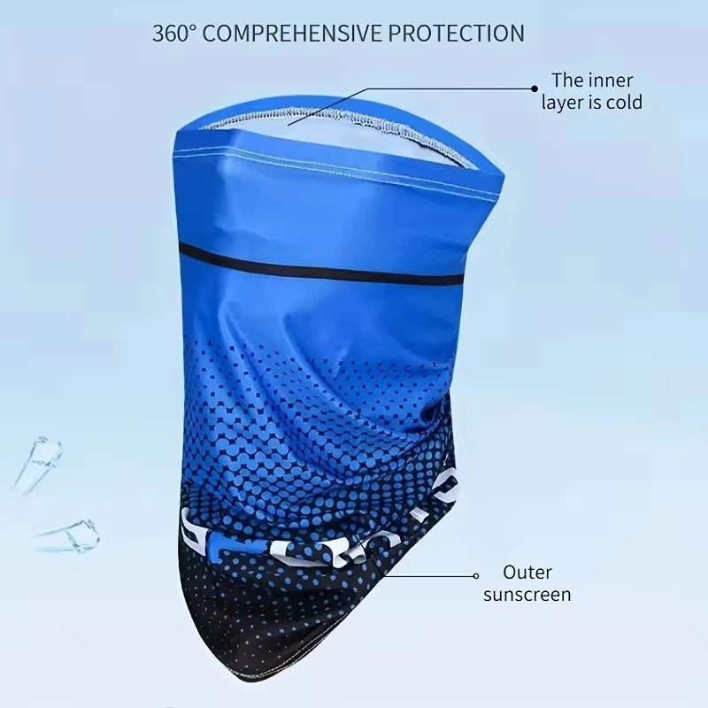 Print Ice Silk Arm Sleeves Breathable Sun Protection Arm Covers Summer Cycling Sports Anti-Sunburn Cooling Long Arm Cuffs Quick Pick Grocers