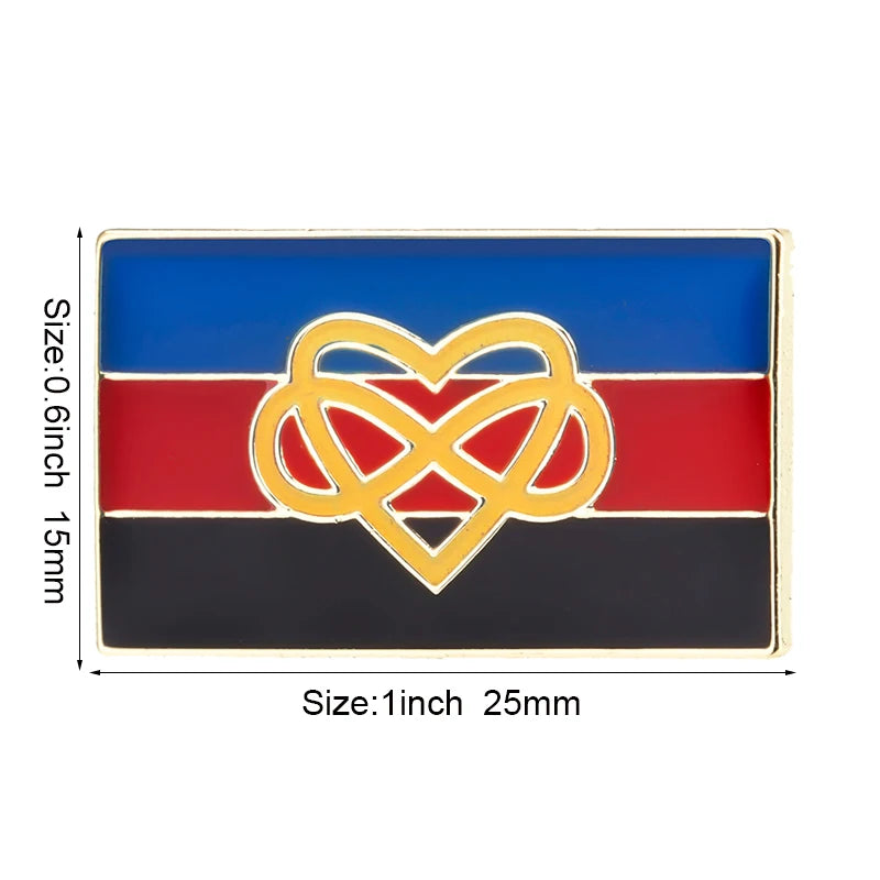 Pride Badge Bisexual Pansexual Brooch Lesbian Pride Pin Flag LGBTQ Gay Flag Lapel Pin Quick Pick Grocers