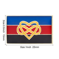 Pride Badge Bisexual Pansexual Brooch Lesbian Pride Pin Flag LGBTQ Gay Flag Lapel Pin Quick Pick Grocers
